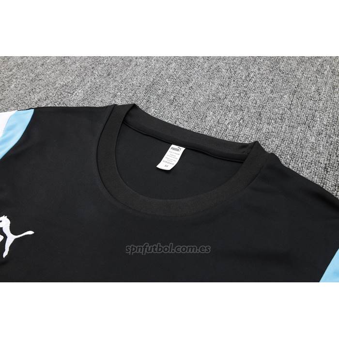 Chandal del Olympique Marsella Manga Corta 2023-2024 Negro